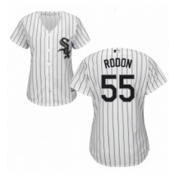 Womens Majestic Chicago White Sox 55 Carlos Rodon Authentic White Home Cool Base MLB Jersey