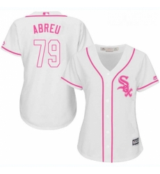 Womens Majestic Chicago White Sox 79 Jose Abreu Replica White Fashion Cool Base MLB Jersey