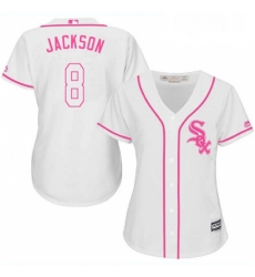 Womens Majestic Chicago White Sox 8 Bo Jackson Authentic White Fashion Cool Base MLB Jersey