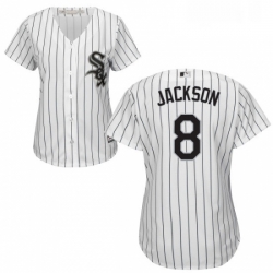 Womens Majestic Chicago White Sox 8 Bo Jackson Authentic White Home Cool Base MLB Jersey