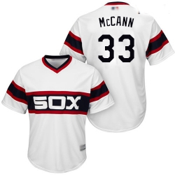 White Sox #33 James McCann White Alternate Home Cool Base Stitched Youth Baseball Jersey
