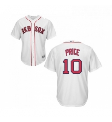 Youth Boston Red Sox 10 David Price Replica White Home Cool Base Baseball Jersey