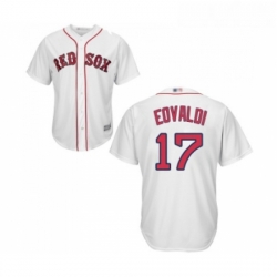 Youth Boston Red Sox 17 Nathan Eovaldi Replica White Home Cool Base Baseball Jersey 