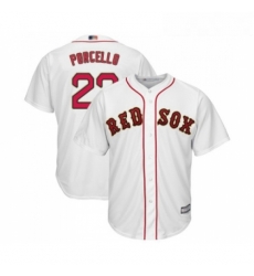Youth Boston Red Sox 22 Rick Porcello Authentic White 2019 Gold Program Cool Base Baseball Jersey