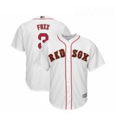 Youth Boston Red Sox 3 Jimmie Foxx Authentic White 2019 Gold Program Cool Base Baseball Jersey