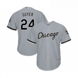 Youth Chicago White Sox 24 Brandon Guyer Replica Grey Road Cool Base Baseball Jersey 