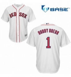 Youth Majestic Boston Red Sox 1 Bobby Doerr Authentic White Home Cool Base MLB Jersey