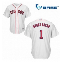Youth Majestic Boston Red Sox 1 Bobby Doerr Authentic White Home Cool Base MLB Jersey