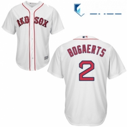 Youth Majestic Boston Red Sox 2 Xander Bogaerts Replica White Home Cool Base MLB Jersey