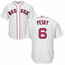 Youth Majestic Boston Red Sox 6 Johnny Pesky Authentic White Home Cool Base MLB Jersey