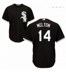 Youth Majestic Chicago White Sox 14 Bill Melton Authentic Black Alternate Home Cool Base MLB Jersey