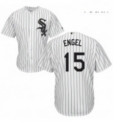 Youth Majestic Chicago White Sox 15 Adam Engel Replica White Home Cool Base MLB Jersey 