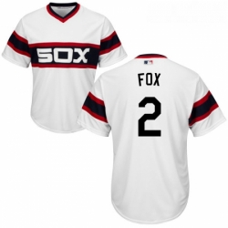 Youth Majestic Chicago White Sox 2 Nellie Fox Authentic White 2013 Alternate Home Cool Base MLB Jersey
