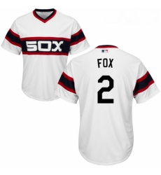 Youth Majestic Chicago White Sox 2 Nellie Fox Replica White 2013 Alternate Home Cool Base MLB Jersey