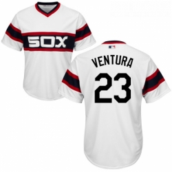 Youth Majestic Chicago White Sox 23 Robin Ventura Authentic White 2013 Alternate Home Cool Base MLB Jersey