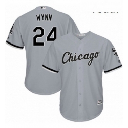 Youth Majestic Chicago White Sox 24 Early Wynn Authentic Grey Road Cool Base MLB Jersey