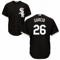 Youth Majestic Chicago White Sox 26 Avisail Garcia Replica Black Alternate Home Cool Base MLB Jersey