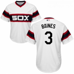 Youth Majestic Chicago White Sox 3 Harold Baines Authentic White 2013 Alternate Home Cool Base MLB Jersey