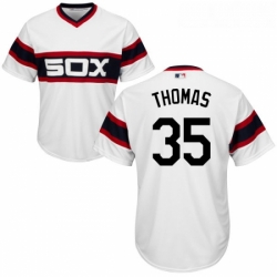 Youth Majestic Chicago White Sox 35 Frank Thomas Authentic White 2013 Alternate Home Cool Base MLB Jersey