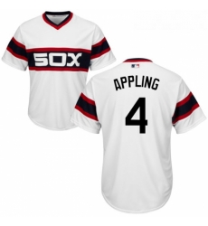 Youth Majestic Chicago White Sox 4 Luke Appling Replica White 2013 Alternate Home Cool Base MLB Jersey