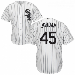 Youth Majestic Chicago White Sox 45 Michael Jordan Authentic White Home Cool Base MLB Jersey