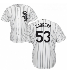 Youth Majestic Chicago White Sox 53 Welington Castillo Replica White Home Cool Base MLB Jersey 