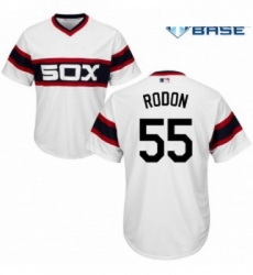 Youth Majestic Chicago White Sox 55 Carlos Rodon Authentic White 2013 Alternate Home Cool Base MLB Jersey