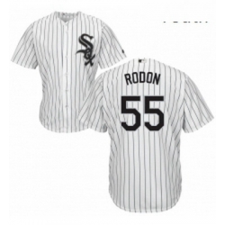 Youth Majestic Chicago White Sox 55 Carlos Rodon Authentic White Home Cool Base MLB Jersey