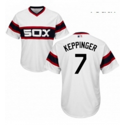 Youth Majestic Chicago White Sox 7 Jeff Keppinger Authentic White 2013 Alternate Home Cool Base MLB Jersey