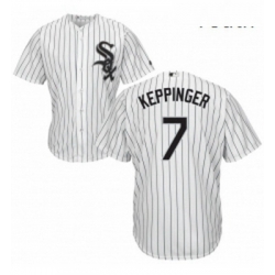 Youth Majestic Chicago White Sox 7 Jeff Keppinger Replica White Home Cool Base MLB Jersey