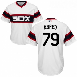 Youth Majestic Chicago White Sox 79 Jose Abreu Replica White 2013 Alternate Home Cool Base MLB Jersey