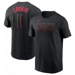 Men Cincinnati Reds 11 Barry Larkin 2023 City Connect Name  26 Number T Shirt