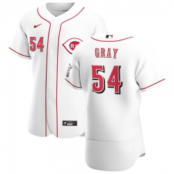 Men Cincinnati Reds 54 Sonny Gray Men Nike White Home 2020 Flex Base Player MLB Jersey