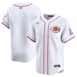 Men Cincinnati Reds Blank White Home Limited Stitched Baseball Jersey