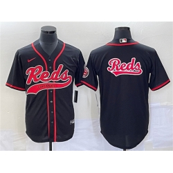 Men Cincinnati Reds With Logo In Back Cool Base Stitched Baseball Jersey