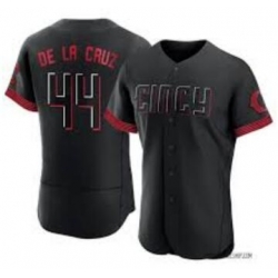 Men's Cincinnati Reds Elly De La Cruz #44 Nike Black 2023 City Connect Player Jersey