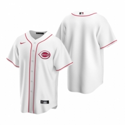 Mens Nike Cincinnati Reds Blank White Home Stitched Baseball Jersey