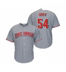 Youth Cincinnati Reds 54 Sonny Gray Replica Grey Road Cool Base Baseball Jersey 