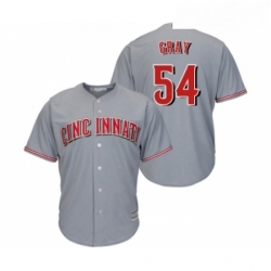 Youth Cincinnati Reds 54 Sonny Gray Replica Grey Road Cool Base Baseball Jersey 