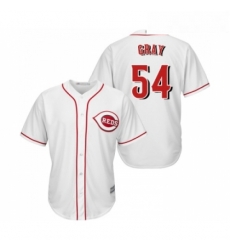 Youth Cincinnati Reds 54 Sonny Gray Replica White Home Cool Base Baseball Jersey 