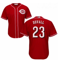 Youth Majestic Cincinnati Reds 23 Adam Duvall Authentic Red Alternate Cool Base MLB Jersey