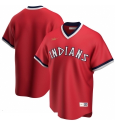 Men Cleveland Indians Nike Road Cooperstown Collection Team MLB Jersey Red