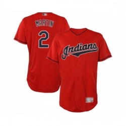 Mens Cleveland Indians 2 Leonys Martin Scarlet Alternate Flex Base Authentic Collection Baseball Jersey