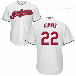 Mens Majestic Cleveland Indians 22 Jason Kipnis Replica White Home Cool Base MLB Jersey