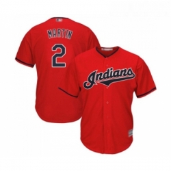 Youth Cleveland Indians 2 Leonys Martin Replica Scarlet Alternate 2 Cool Base Baseball Jersey 