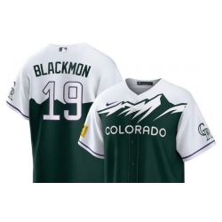 Men Nike Nike Colorado Rockies #19 Charlie Blackmon City Connect Stitched Baseball Jersey
