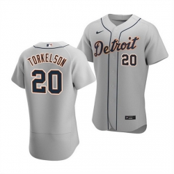 Men Detroit Tigers 20 Spencer Torkelson Gray Flex Base Stitched jersey