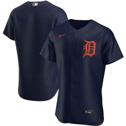 Men Detroit Tigers Men Nike Navy Alternate 2020 Flex Base Team MLB Jersey