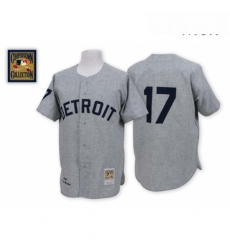 Mens Mitchell and Ness 1968 Detroit Tigers 17 Denny Mclain Replica Grey Throwback MLB Jersey
