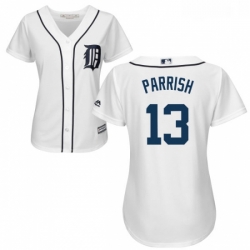 Womens Majestic Detroit Tigers 13 Lance Parrish Authentic White Home Cool Base MLB Jersey